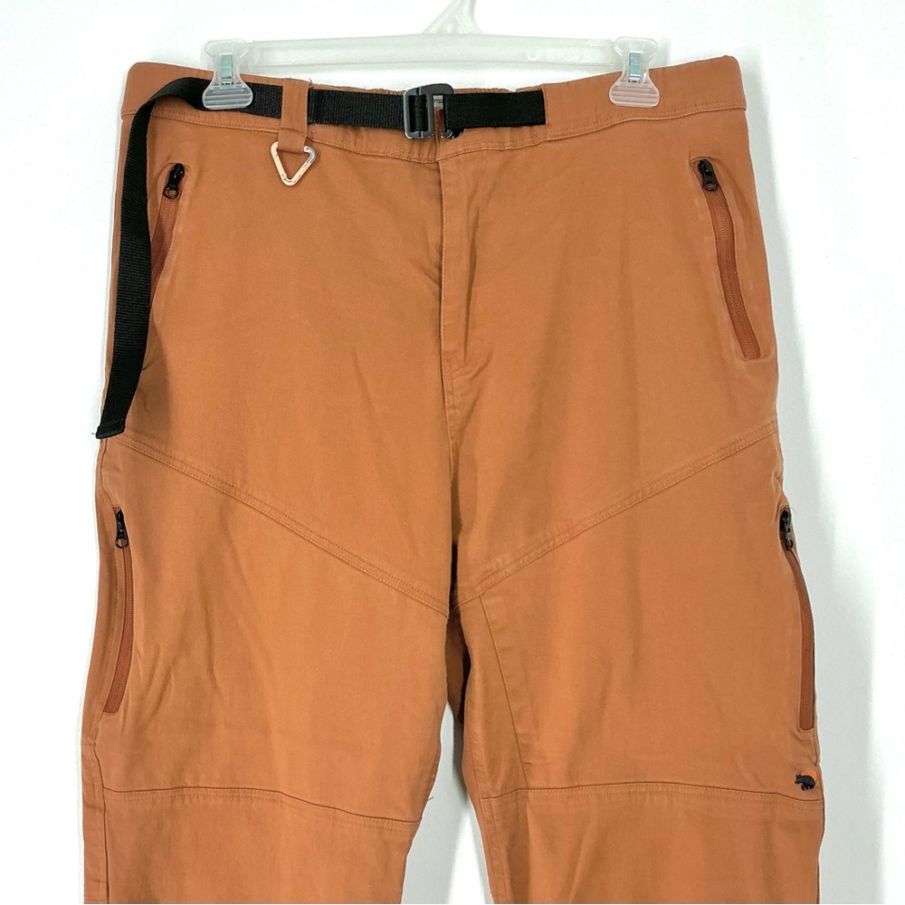 Wondery Outdoor Hiking Pants Women Size XXL Orange w/Belt Multiple Zip‎ Pockets - Picture 10 of 11